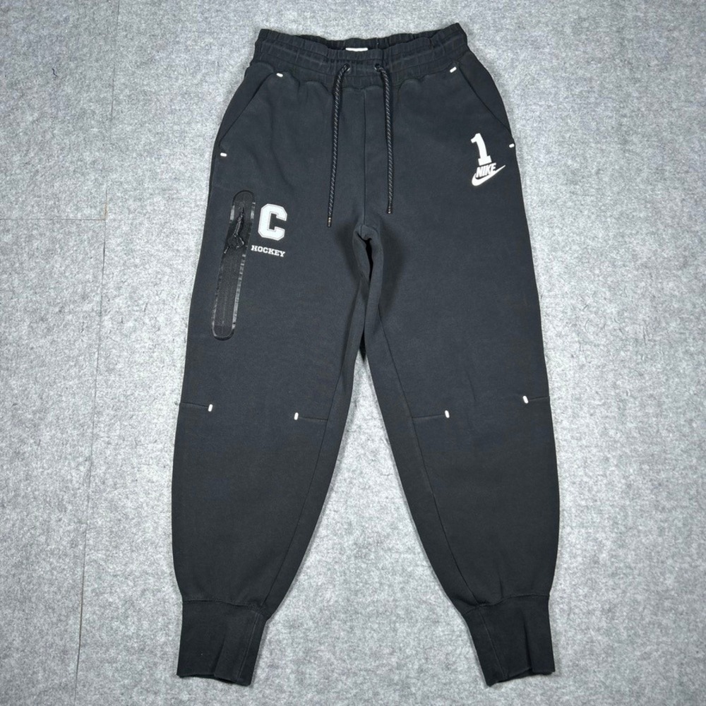 Nike Sweatpants Mens Small Black Hockey Graphic Tech Fleece Joggers Activewear